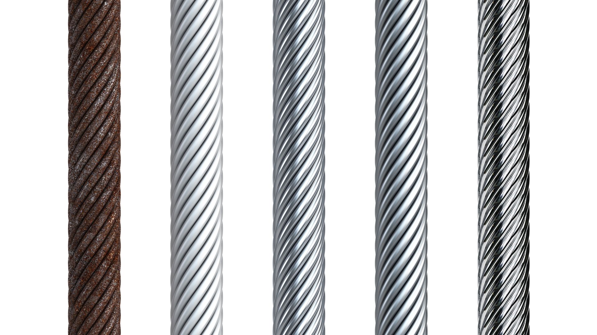 Spirit Metals - heat and humidity-resistant steel alloys make up cables for structural integrity